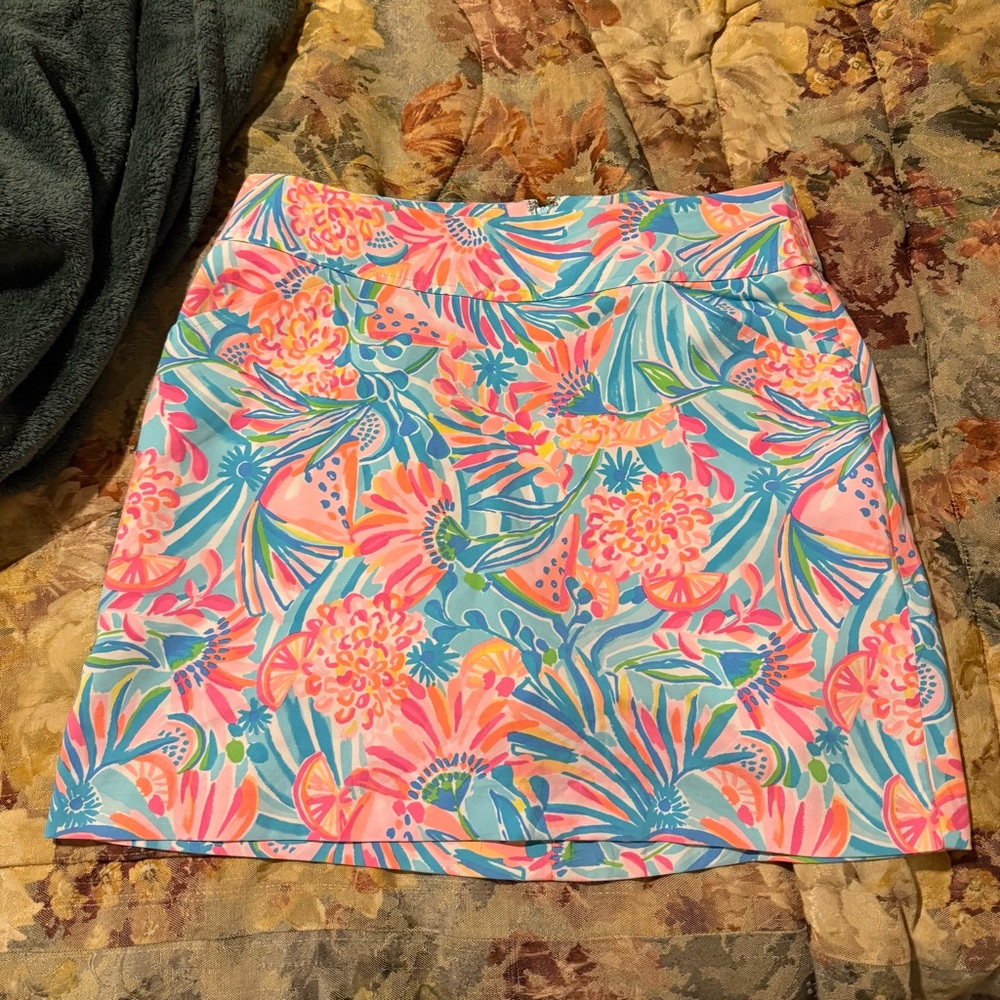 Lilly Pulitzer Jonas skirt in tropical punch print size 14